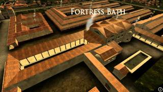 Animation of ancient Roman Fort in Caerleon Wales [upl. by Hanaj]