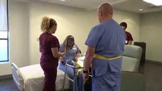 Physical Therapy Transfer Training  How To Transfer From Wheelchair To Bed [upl. by Asset]