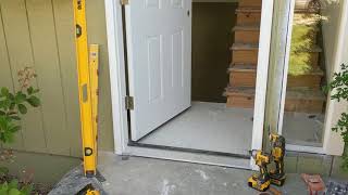 Jeld Wen Front Door Installation  Really crappy products and craftsmanship PART 1 [upl. by Agiaf760]