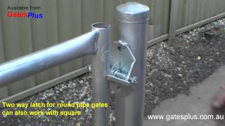 Gate Latch 2 way for round pipe and square [upl. by Kennet]