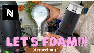 How To Foam Milk With Aeroccino 3 Make Coffee With Foam Tips amp Tricks  Easy Foamed Latte Recipe [upl. by Ullund]